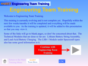 HABET Engineering Team Training