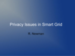 Lecture series 11 - SmartGrid Privacy