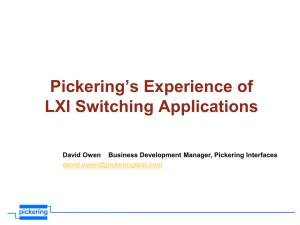 Pickering Applications - Pickering Interfaces Knowledgebase