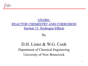 UN1001: Section 11: Hydrogen Effects