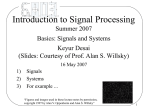 Signals and Systems Fall 2003 Lecture #1 Prof. Alan S. Willsky 4