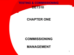 Chapter 1: Commissioning Management