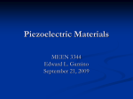 Edward L Gamino Piezioelectrics Materials Science September 21