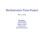 Mechatronics Project 1 - NYU Tandon School of Engineering