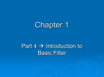 Chapter 1 (Part 4) - Basic Filter