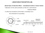 LINEAR INDUCTION MOTOR (LIM)