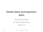 Nextef status and expansion plans - Linac