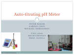 Auto-titrating pH Meter