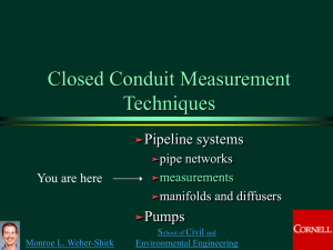 Closed conduit measurements