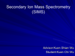 Secondary Ion Mass Spectrometry(SIMS)