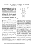 Compact Dual-Fed Distributed Power Amplifier , Member, IEEE