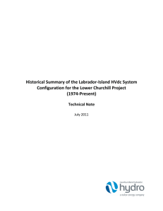 Historical Summary of the Labrador-Island HVdc System (1974-Present)