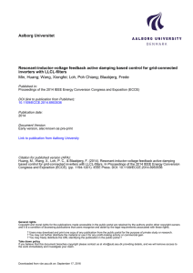 Aalborg Universitet Resonant-inductor-voltage feedback active damping based control for grid-connected