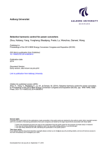 Aalborg Universitet Selective harmonic control for power converters