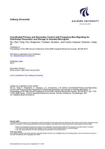 Aalborg Universitet Coordinated Primary and Secondary Control with Frequency-Bus-Signaling for