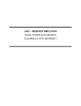 LAB1 – WEBENCH SIMULATION EE562: POWER ELECTRONICS COLORADO STATE UNIVERSITY