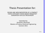 Thesis Presentation for: