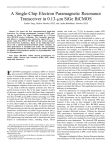 A Single-Chip Electron Paramagnetic Resonance Transceiver in 0.13- m SiGe BiCMOS