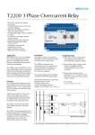 T2200 3 Phase Overcurrent Relay