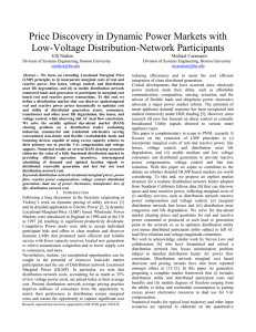 Price Discovery in Dynamic Power Markets with Low-Voltage Distribution-Network Participants Elli Ntakou