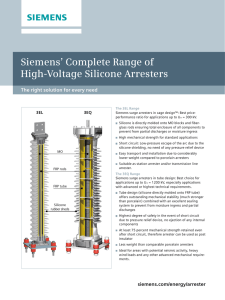 Siemens’ Complete Range of High-Voltage Silicone Arresters 3EL