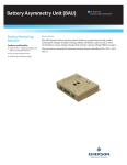 Battery Asymmetry Unit (BAU) Battery Monitoring, BAU48/4 Description