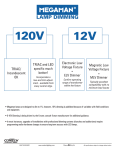 120V 12V LAMP DIMMING