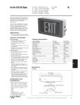 Ex-Lite LED Exit Signs 9L