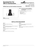 IS550-13-3 Accessories for 250 A Connectors DPD250 Dead-end Plug Installation Instructions