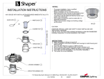 INSTALLATION INSTRUCTIONS