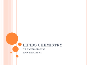 LIPIDS CHEMISTRY