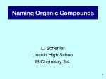 Naming Organic Compounds