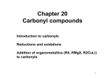 Chapter 20 reactions of carbonyls