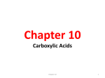 Carboxylic Acids Ch#10