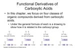 Carboxylic Derivatives - University of Nebraska Omaha