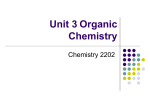 Unit 3 Organic Chemistry - Corner Brook Regional High