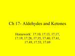 Ch 17- Aldehydes and Ketones