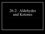 26-2: Aldehydes and Ketones