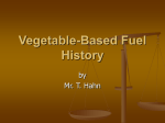 Vegetable-Based Fuel History