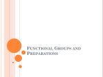 Functional Groups and Preparations