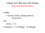 Chem 341 Review for Finals Key Reactions Mechanisms