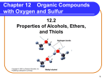 Chapter 12 Alcohols, Phenols, Ethers, Aldehydes, and Ketones