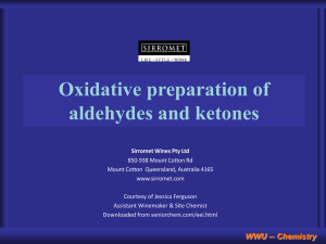 Oxidative reactions ppt - Senior Chemistry