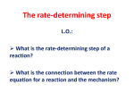 1.4 The rate-determining step