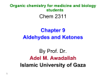 Common aldehydes and ketones
