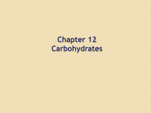 Chapter 12-carbohydrates
