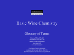 Basic Wine Chemistry - Senior Chemistry