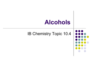 10.4 Alcohols - SCIS Teachers