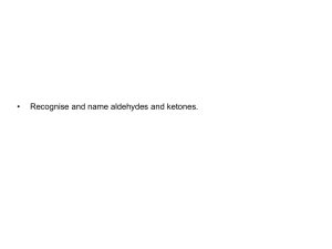 The carbonyl functional group Formation of the C=O group π