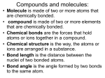 Compounds and molecules: - Wikispaces